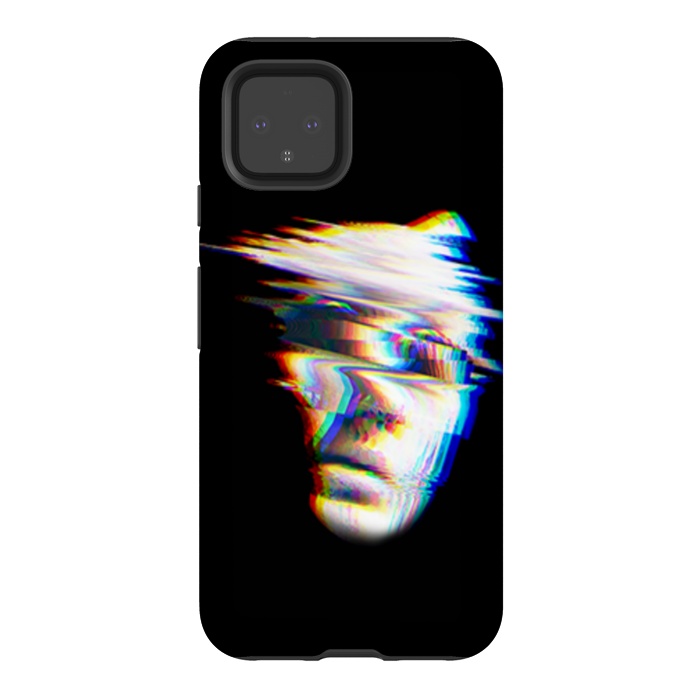 Pixel 4 StrongFit glitch horror face by haroulita