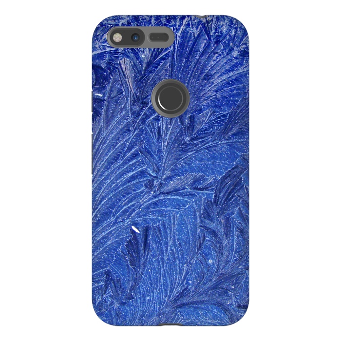 Pixel XL StrongFit blue shaded leaves by MALLIKA