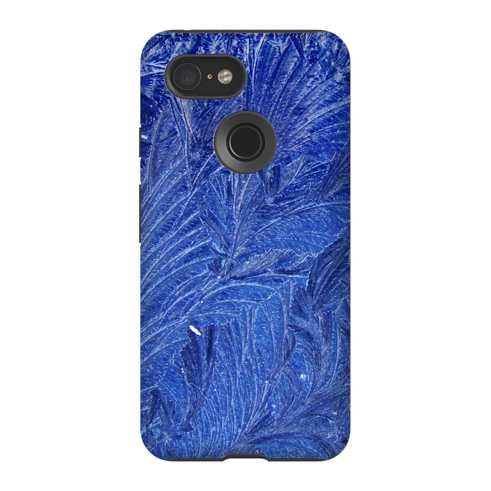 Pixel 3 StrongFit blue shaded leaves by MALLIKA
