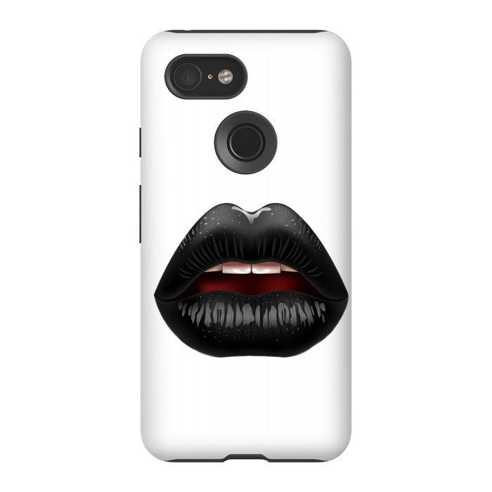 Pixel 3 StrongFit black lips by haroulita