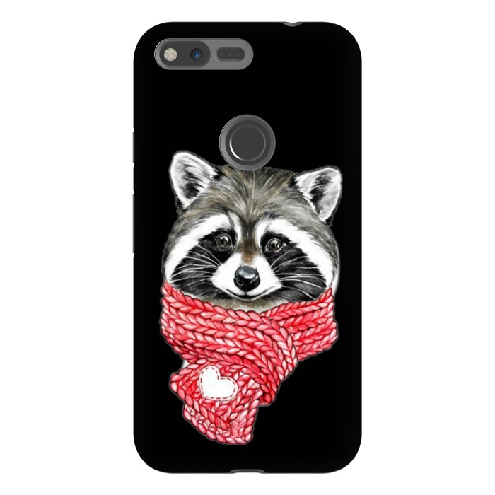 Pixel XL StrongFit cute Raccoon by haroulita