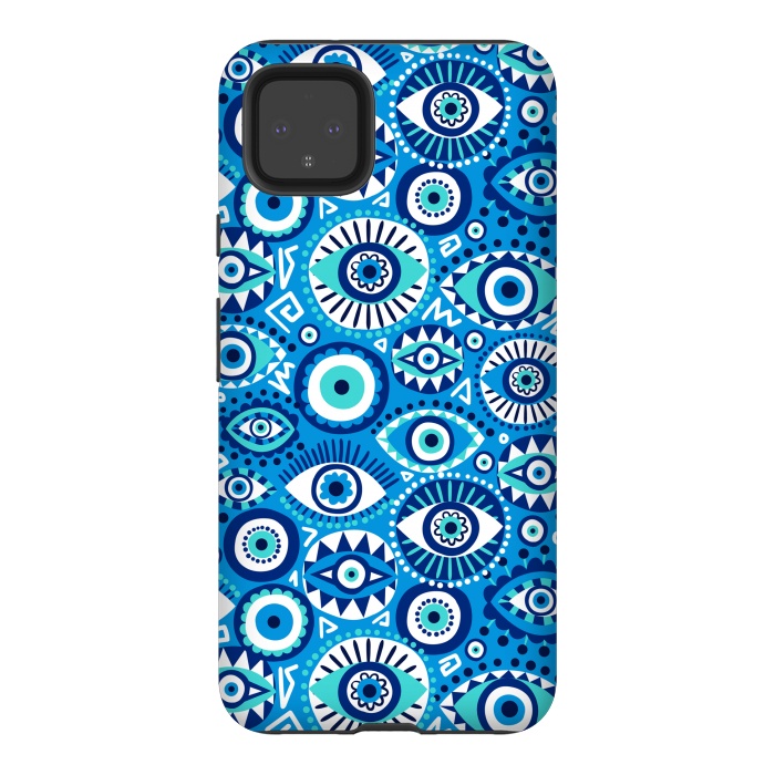Pixel 4XL StrongFit Evil eye by Laura Grant