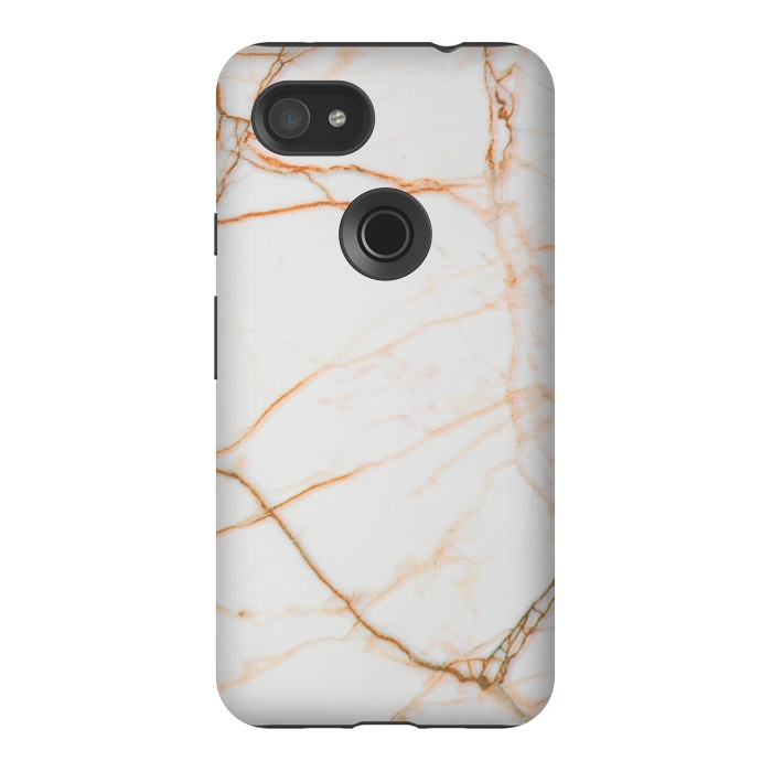 Pixel 3AXL StrongFit Gold marble by Winston