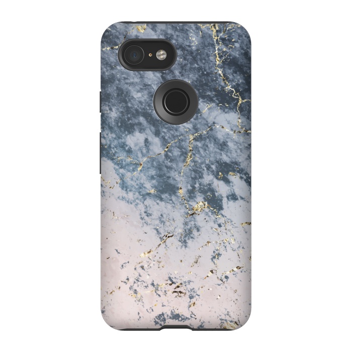 Pixel 3 StrongFit Pink and blue marble by Winston