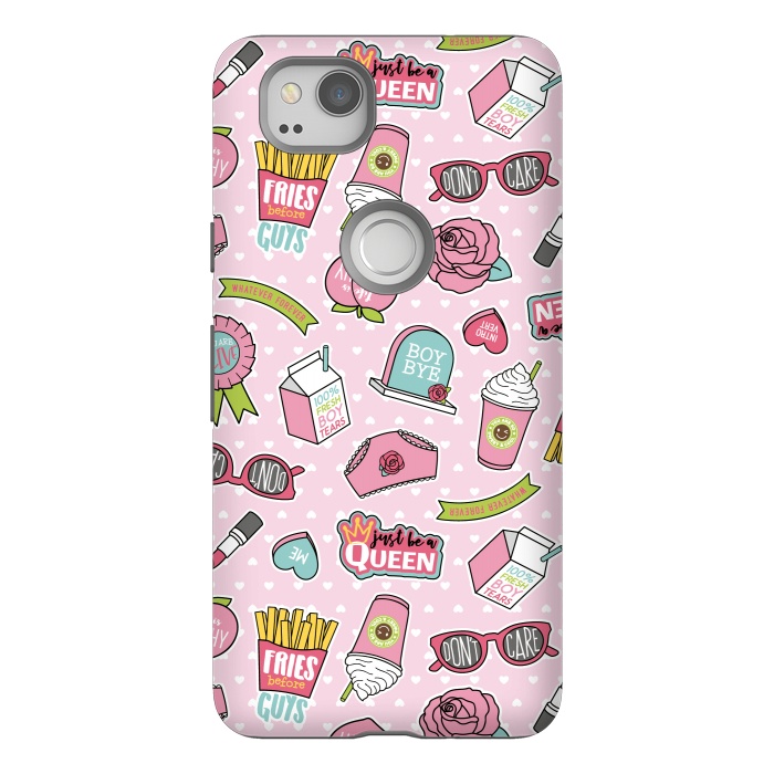 Pixel 2 StrongFit Girls Fashion Design With Cute Symbols by ArtsCase