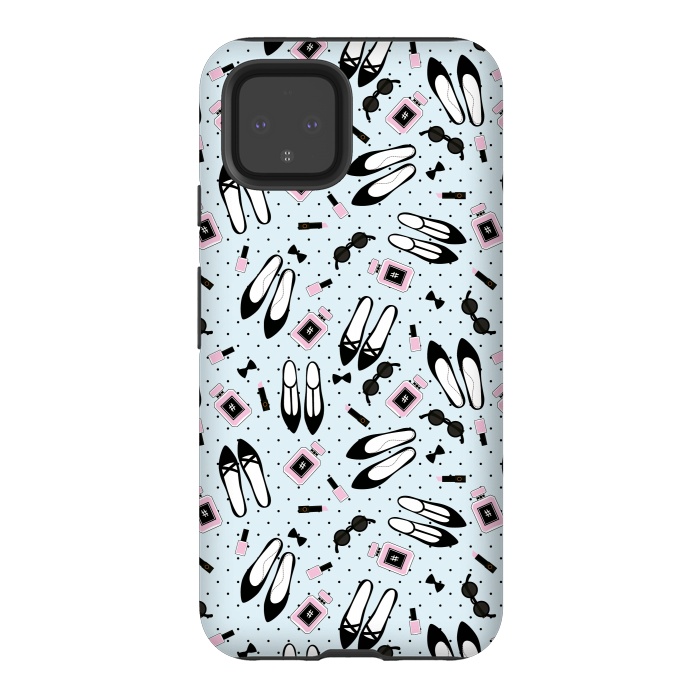 Pixel 4 StrongFit Polka Cute Fashion With Beautiful Accessories by ArtsCase