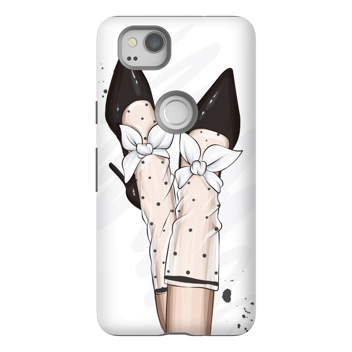 Pixel 2 StrongFit A Fashionable Woman has Accessories for her feet by ArtsCase