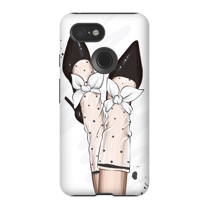 Pixel 3 StrongFit A Fashionable Woman has Accessories for her feet by ArtsCase