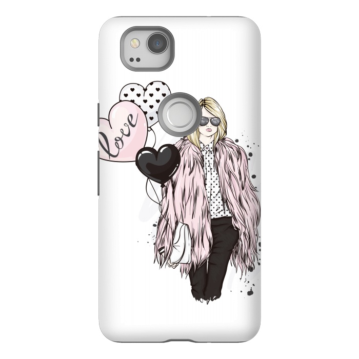 Pixel 2 StrongFit Fashion Woman in Love by ArtsCase