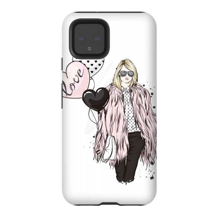 Pixel 4 StrongFit Fashion Woman in Love by ArtsCase