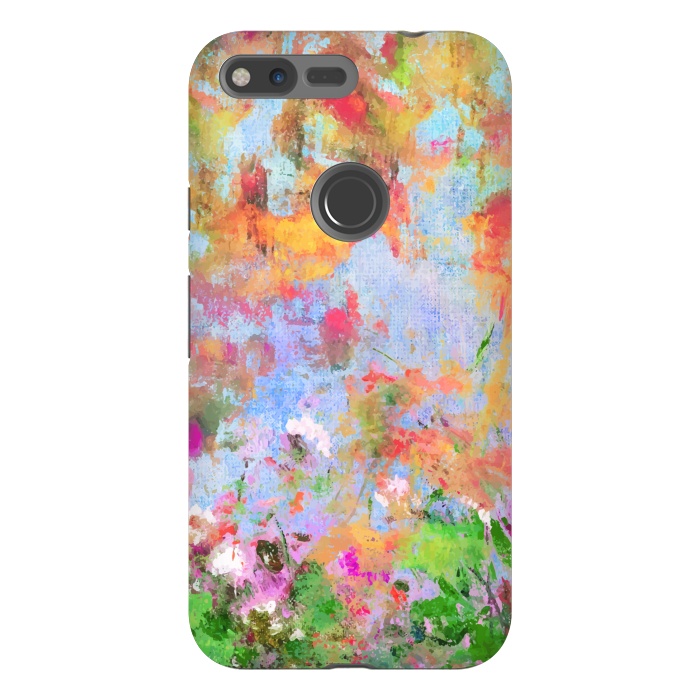 Pixel XL StrongFit Abstract flowers by Winston