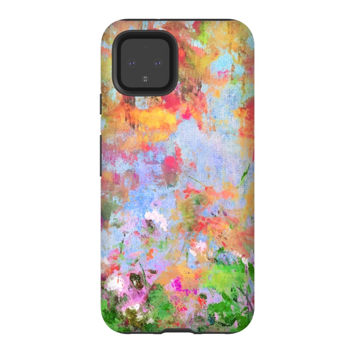 Pixel 4 StrongFit Abstract flowers by Winston