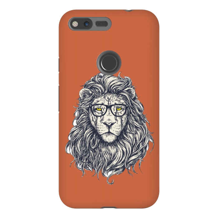 Pixel XL StrongFit Hipster Lion by Winston