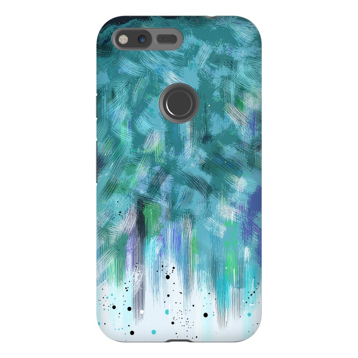 Pixel XL StrongFit Water waves abstract art  by Josie