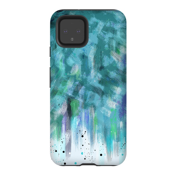 Pixel 4 StrongFit Water waves abstract art  by Josie