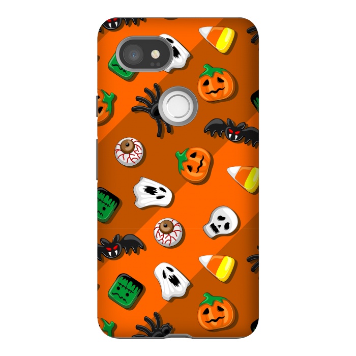 Pixel 2XL StrongFit Halloween Spooky Candies Party by BluedarkArt