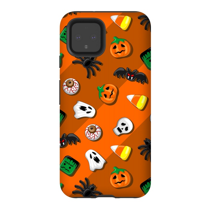 Pixel 4 StrongFit Halloween Spooky Candies Party by BluedarkArt