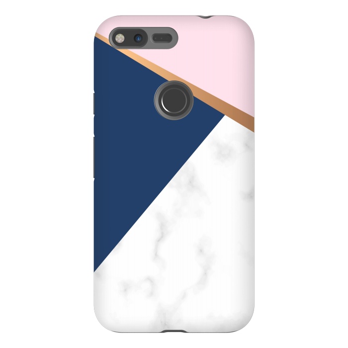 Pixel XL StrongFit Marble geometric design I by ArtsCase