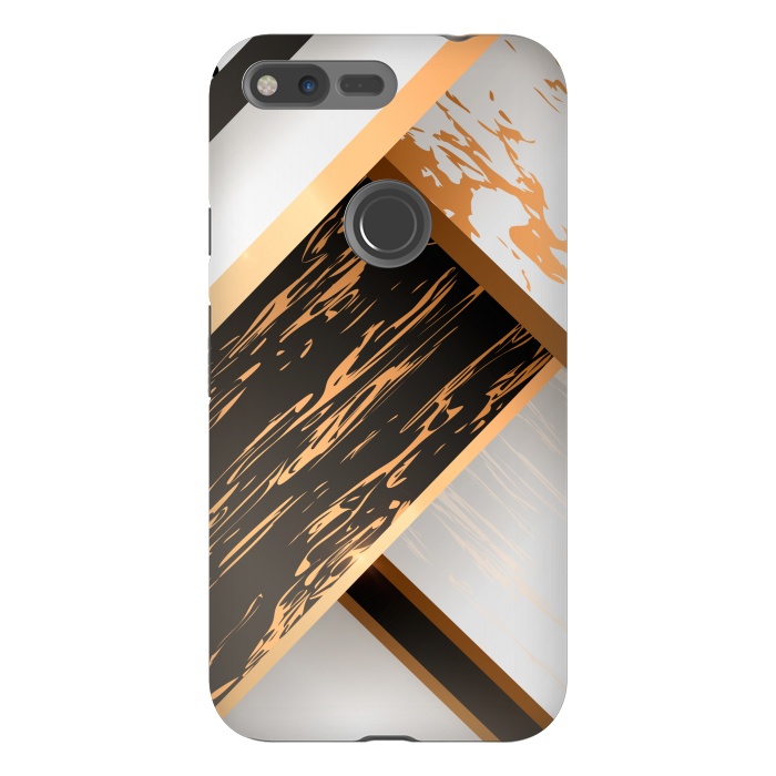 Pixel XL StrongFit Marble Geometric Design IV by ArtsCase