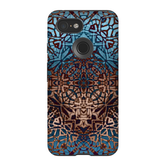 Pixel 3 StrongFit Ethnic Tribal Pattern G329 by Medusa GraphicArt