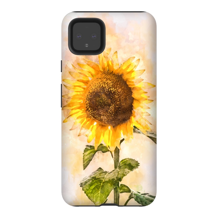 Pixel 4XL StrongFit Summer Sunflower by Creativeaxle