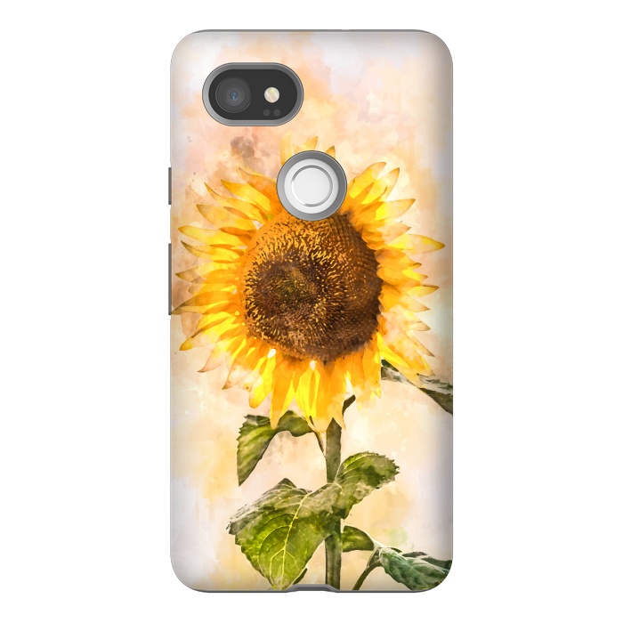 Pixel 2XL StrongFit Summer Sunflower by Creativeaxle