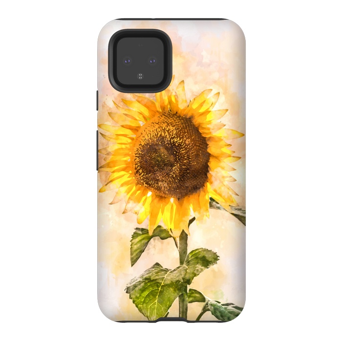 Pixel 4 StrongFit Summer Sunflower by Creativeaxle