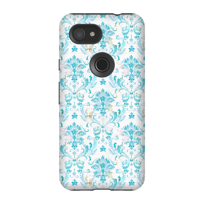 Pixel 3A StrongFit Demure Damask by gingerlique
