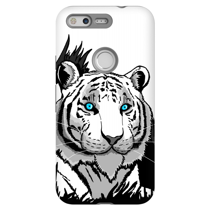 Pixel StrongFit The white tiger by Steve Wade (Swade)