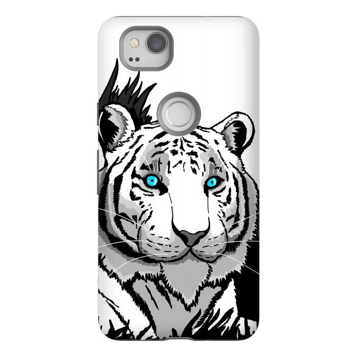 Pixel 2 StrongFit The white tiger by Steve Wade (Swade)