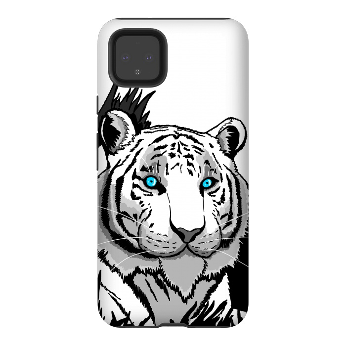 Pixel 4XL StrongFit The white tiger by Steve Wade (Swade)