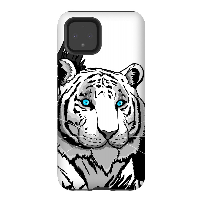 Pixel 4 StrongFit The white tiger by Steve Wade (Swade)