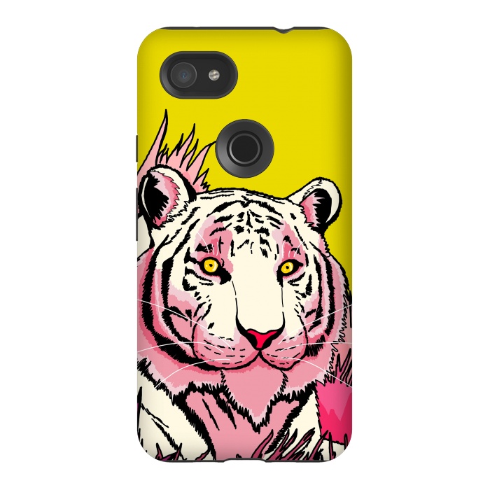 Pixel 3AXL StrongFit The pink tone tiger by Steve Wade (Swade)