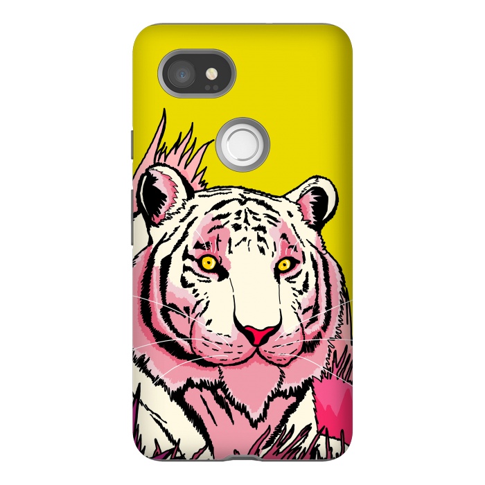 Pixel 2XL StrongFit The pink tone tiger by Steve Wade (Swade)