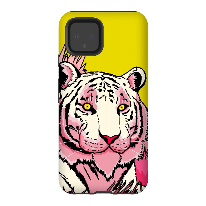 Pixel 4 StrongFit The pink tone tiger by Steve Wade (Swade)