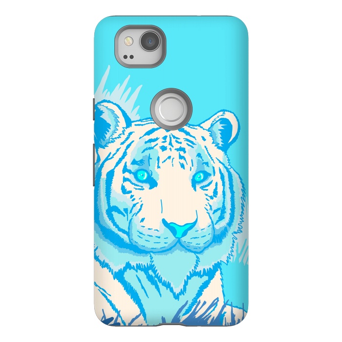 Pixel 2 StrongFit The blue tiger by Steve Wade (Swade)