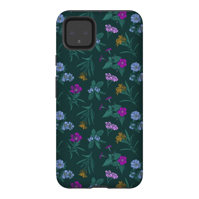 Pixel 4XL StrongFit Tropical Flowers by Tishya Oedit