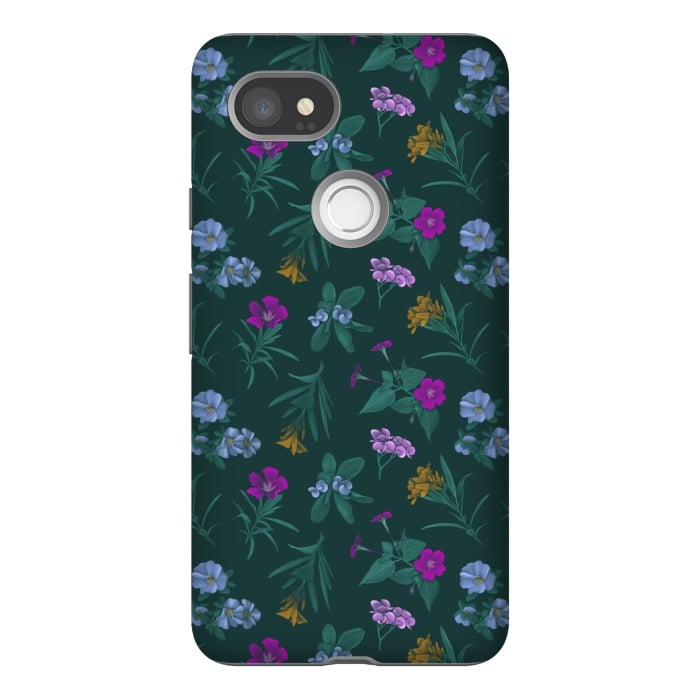 Pixel 2XL StrongFit Tropical Flowers by Tishya Oedit