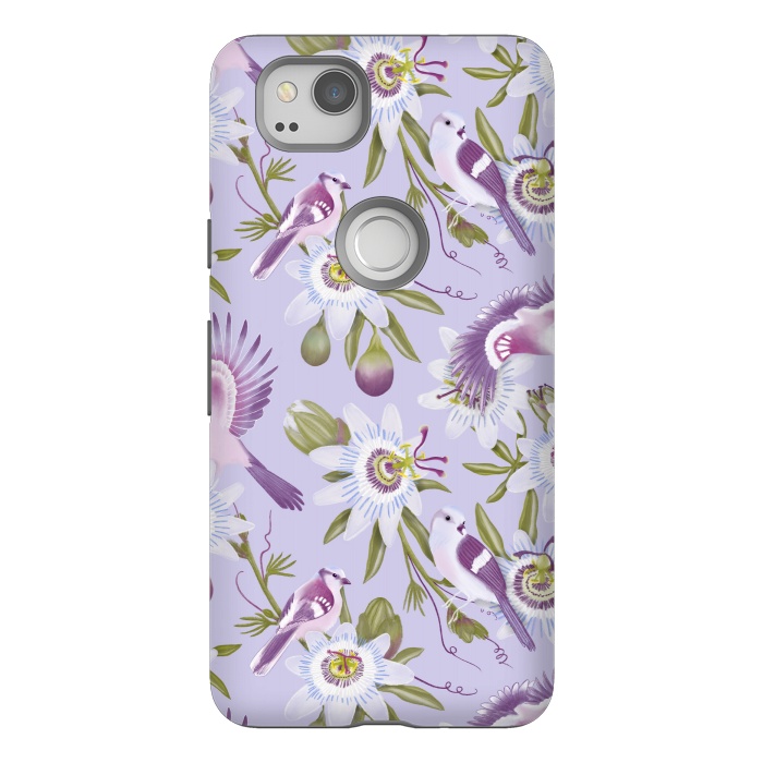 Pixel 2 StrongFit Passion Flowers by Tishya Oedit