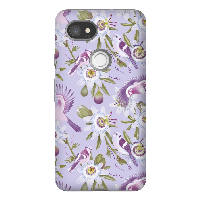Pixel 2XL StrongFit Passion Flowers by Tishya Oedit