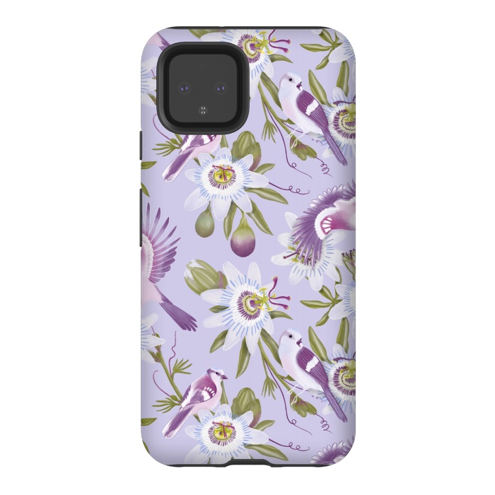 Pixel 4 StrongFit Passion Flowers by Tishya Oedit