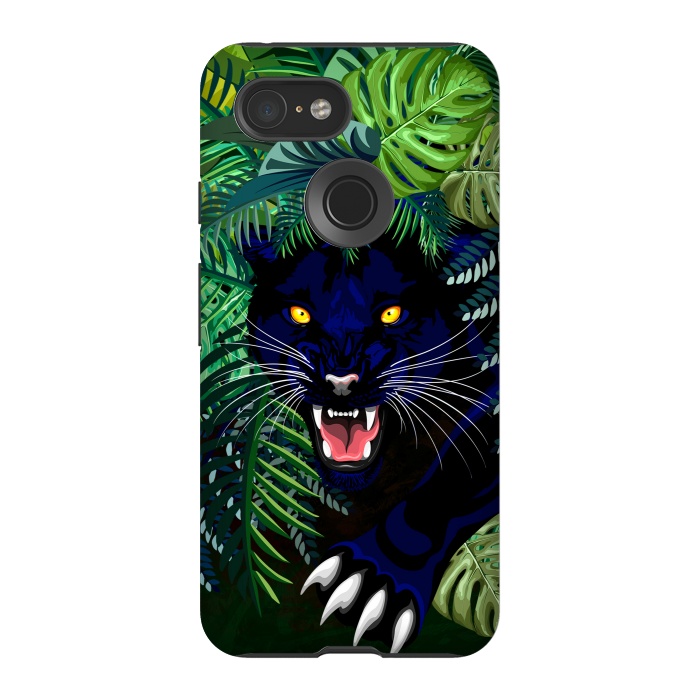 Pixel 3 StrongFit Black Panther Spirit coming out from the Jungle by BluedarkArt