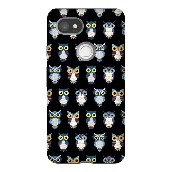 Pixel 2XL StrongFit Owls pattern by Laura Nagel