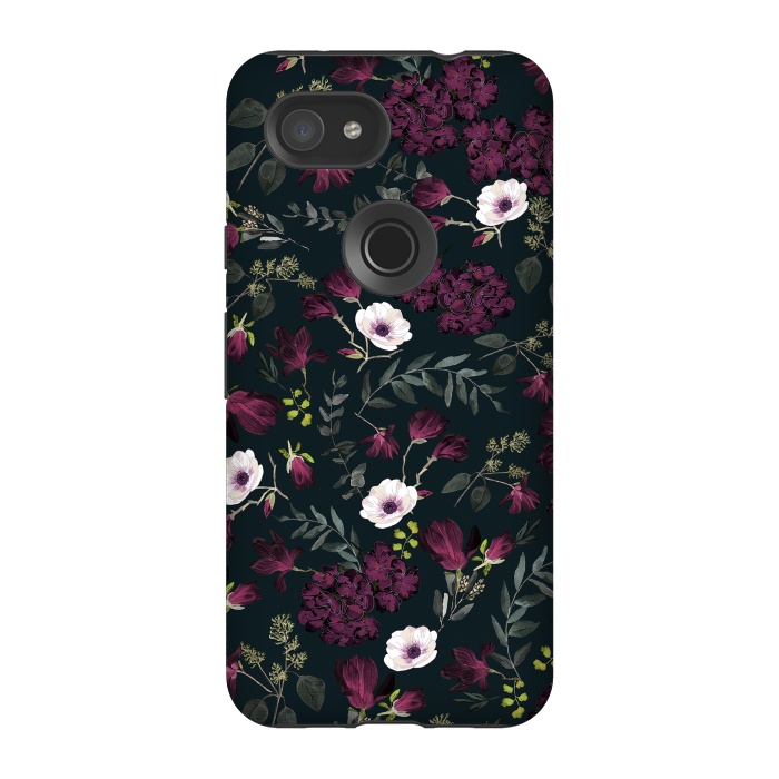 Pixel 3A StrongFit Romantic Pattern Dark by Anis Illustration