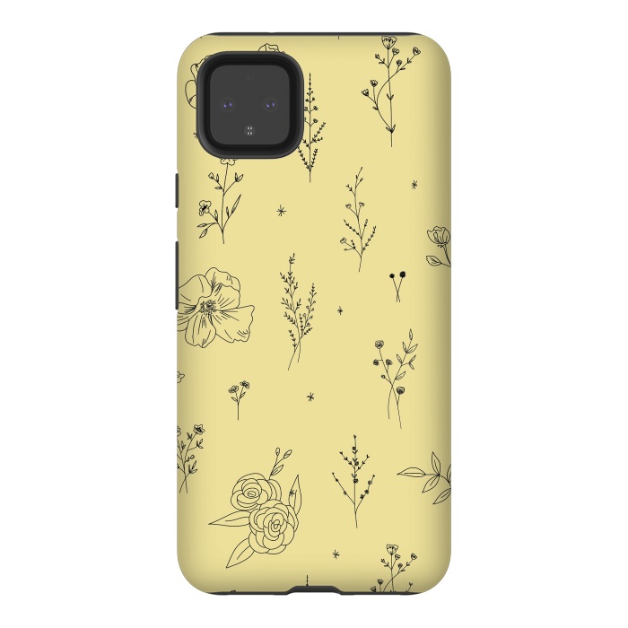 Pixel 4XL StrongFit Flowers & Wildflowers by Anis Illustration