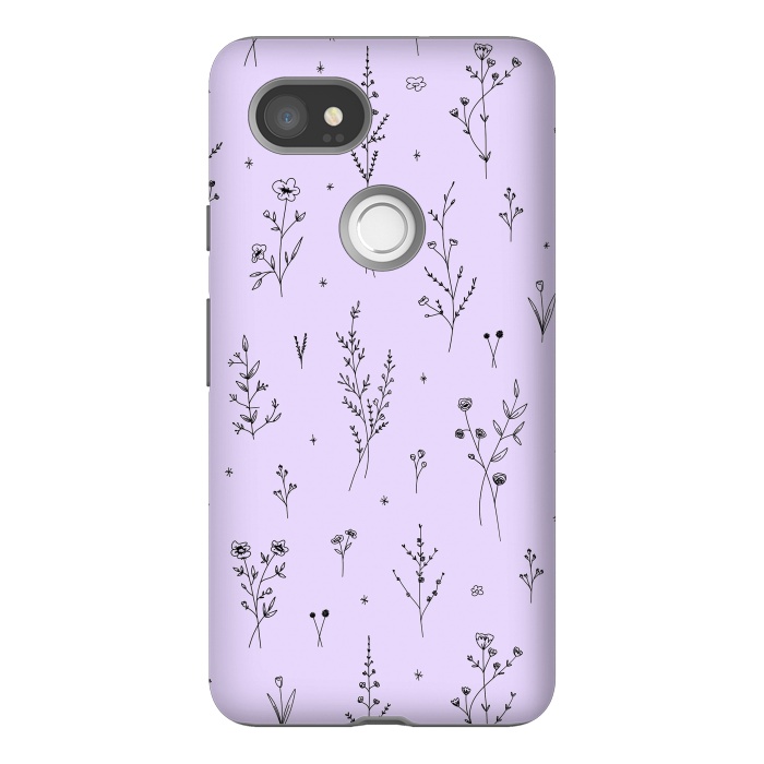 Pixel 2XL StrongFit Magic Wildflowers by Anis Illustration