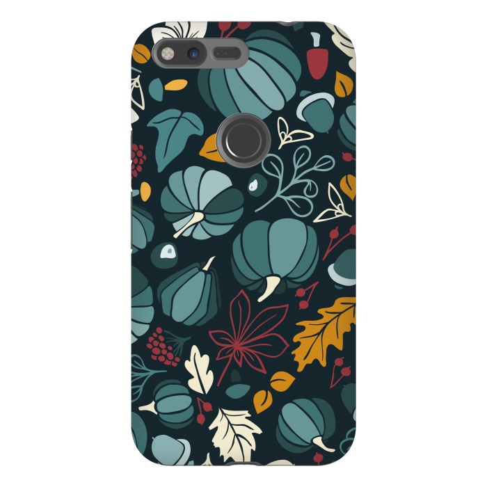 Pixel XL StrongFit Fall Fruits in Navy and Red by Paula Ohreen