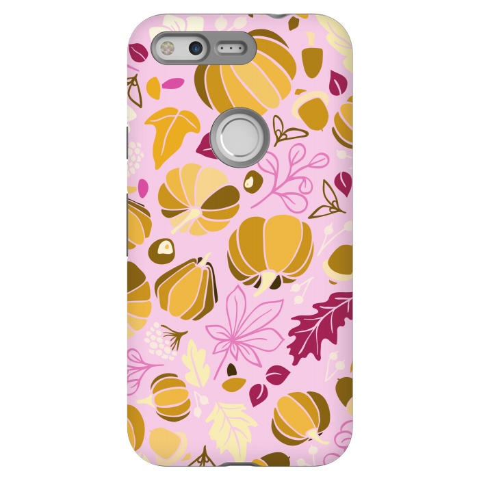 Pixel StrongFit Fall Fruits in Pink and Orange by Paula Ohreen