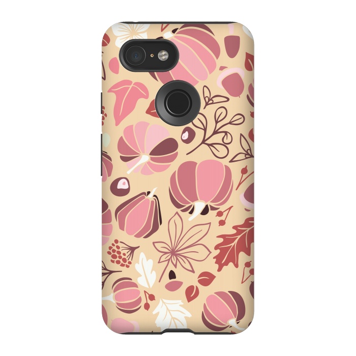 Pixel 3 StrongFit Fall Fruits in Cream and Pink by Paula Ohreen
