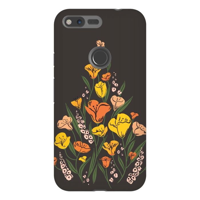 Pixel XL StrongFit Wild Poppies by Melissa Lee